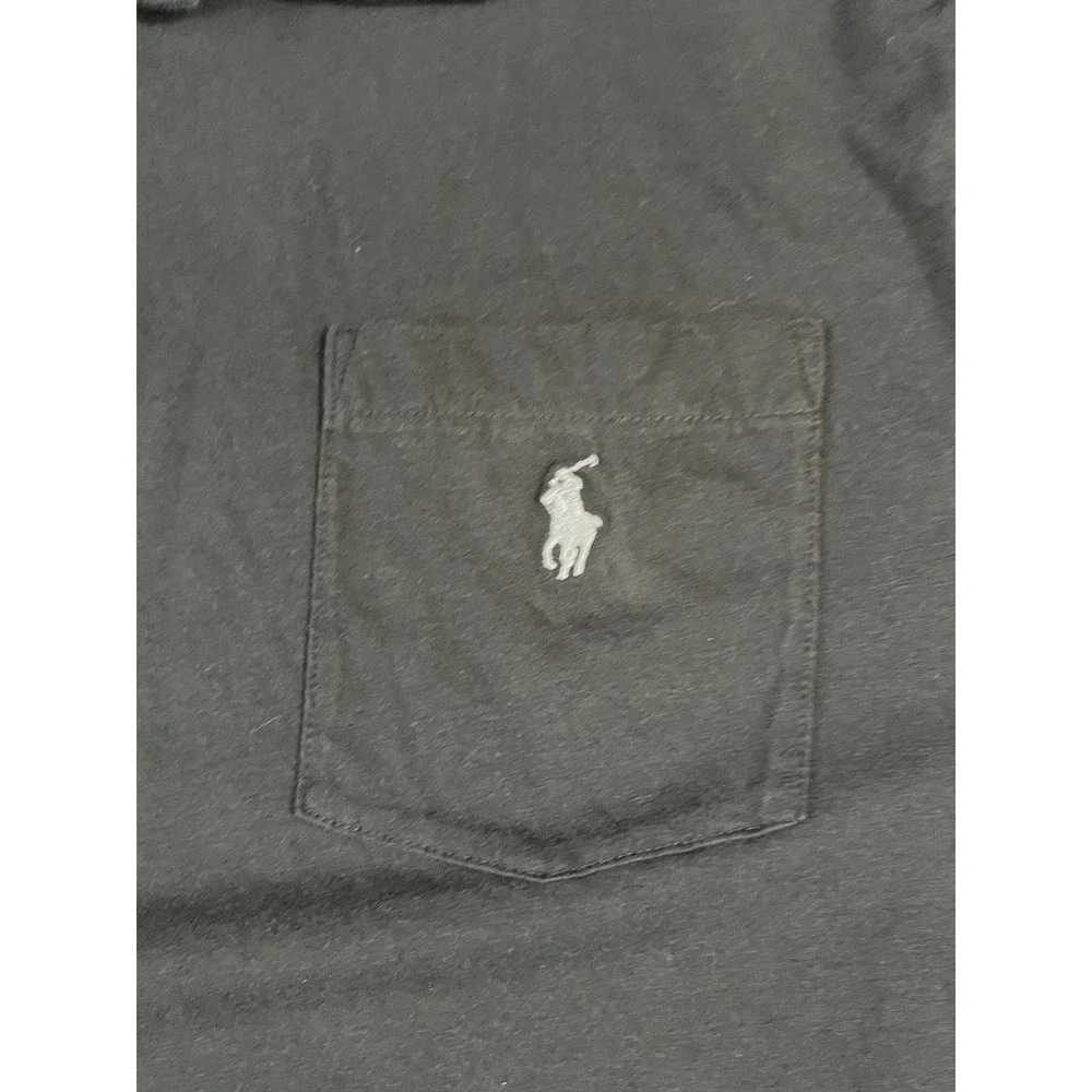 Polo Ralph Lauren Mens XXL Navy Blue Classic Fit Pocket Polo Shirt Short Sleeve